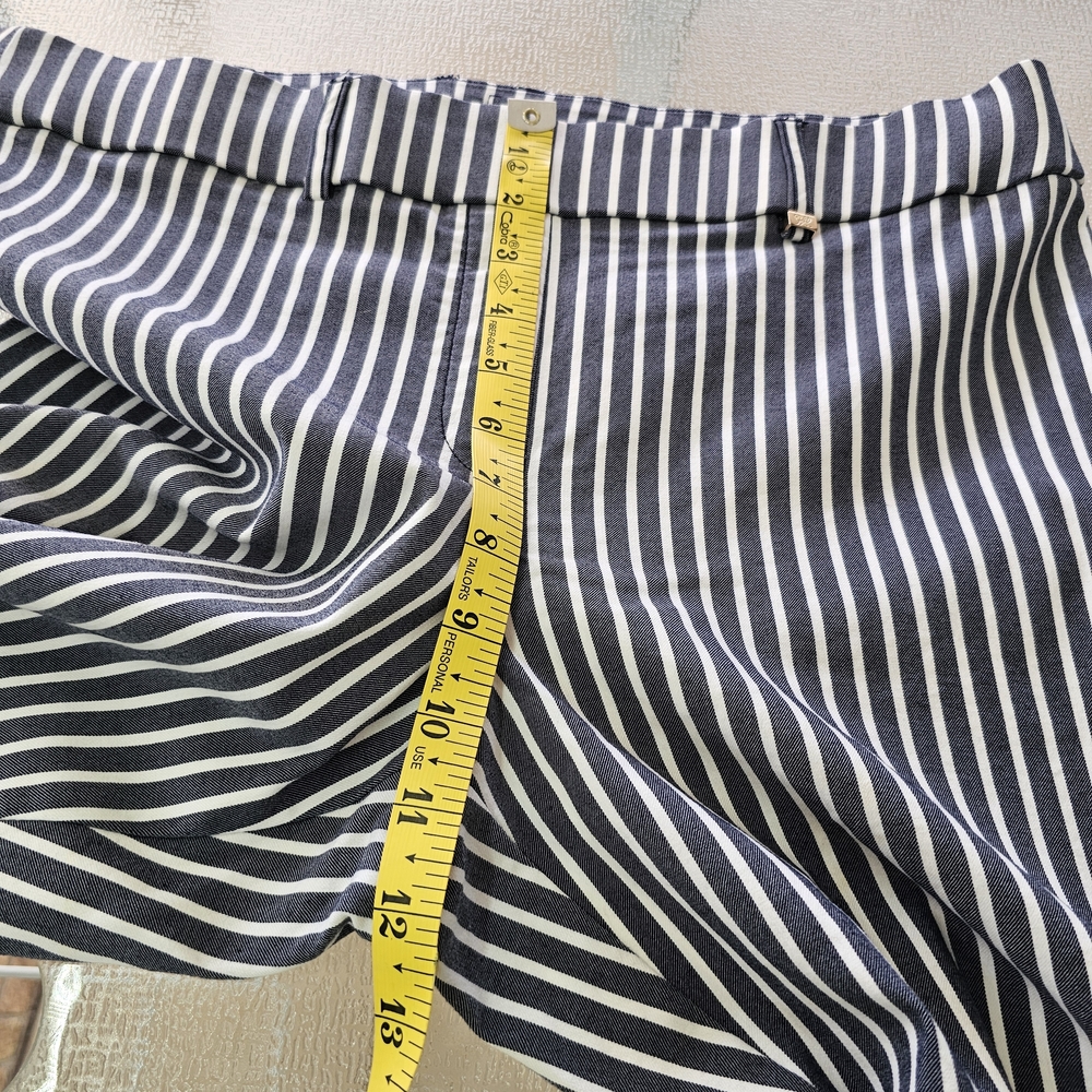 Rafaella Striped Cropped Pants | Nautical Preppy Chic | Stretch Comfort Size 14 - Picture 8 of 9